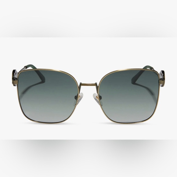 DIFF-House Of The Dragon ANTIQUE GOLD/GREEN GRADIENT- POLARIZED sunglasses-NEW - Picture 1 of 13
